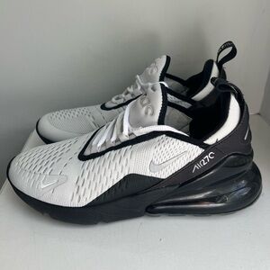 Nike Air Max 270 White and Black Athletic Shoes